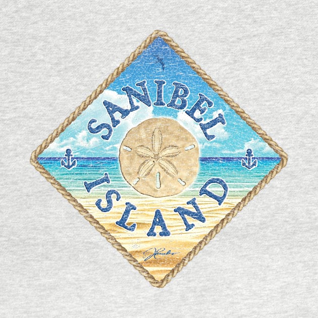 Sanibel Island, Florida, with Sand Dollar and Beach by jcombs